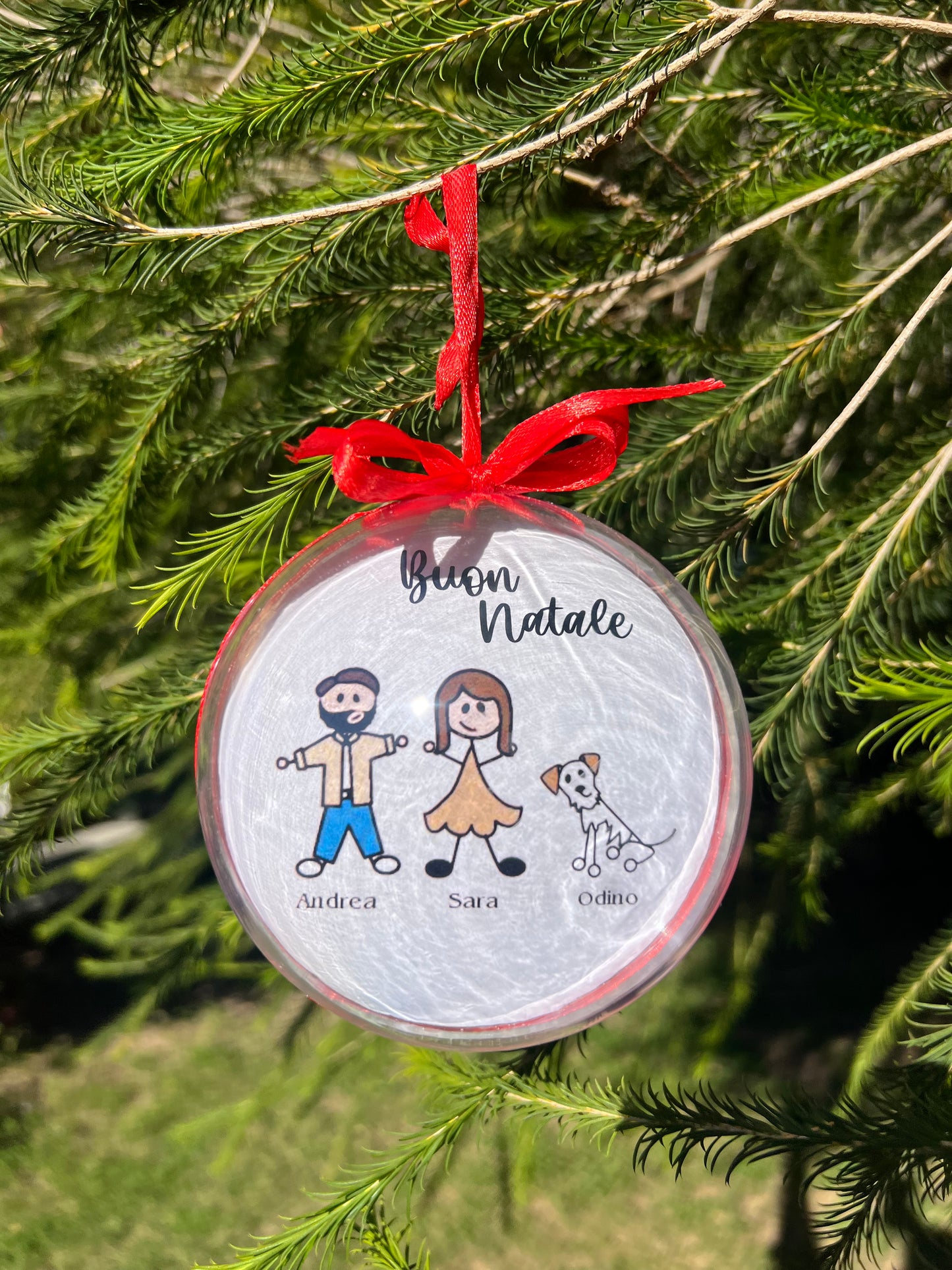 Pallina di Natale Family personalizzata