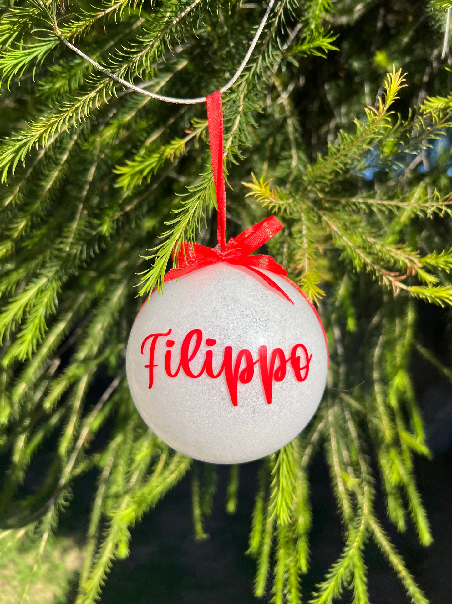Pallina di Natale - 10 cm personalizzata
