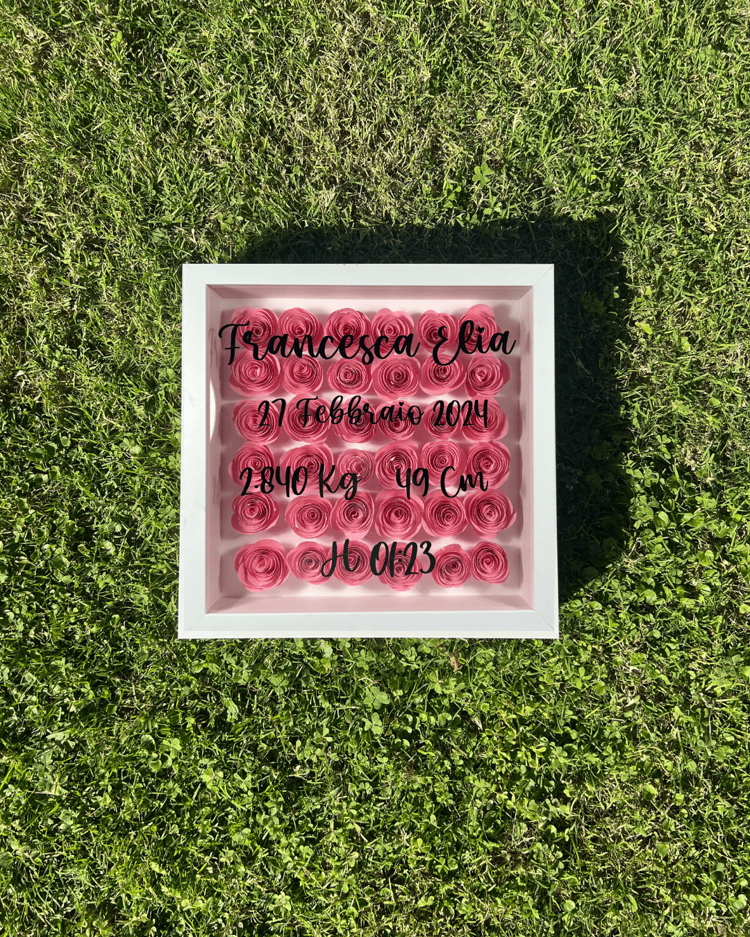 Shadow Box Nascita personalizzata