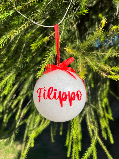 Pallina di Natale - 10 cm personalizzata