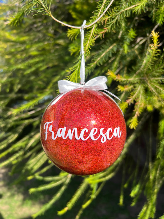 Pallina di Natale - 10 cm personalizzata